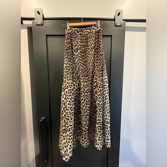 Ganni | Leopard Print 🐆 Maxi Skirt size 32 | 0 US XS - Picture 3 of 3
